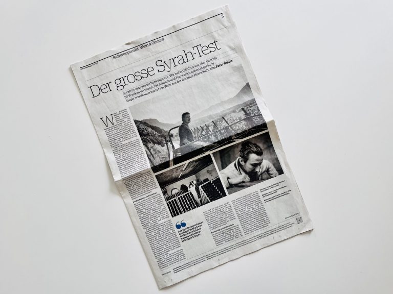 NZZ: Syrah-Test, Weingut Hansruedi Adank